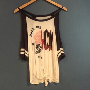 Off shoulder T-Shirt Top